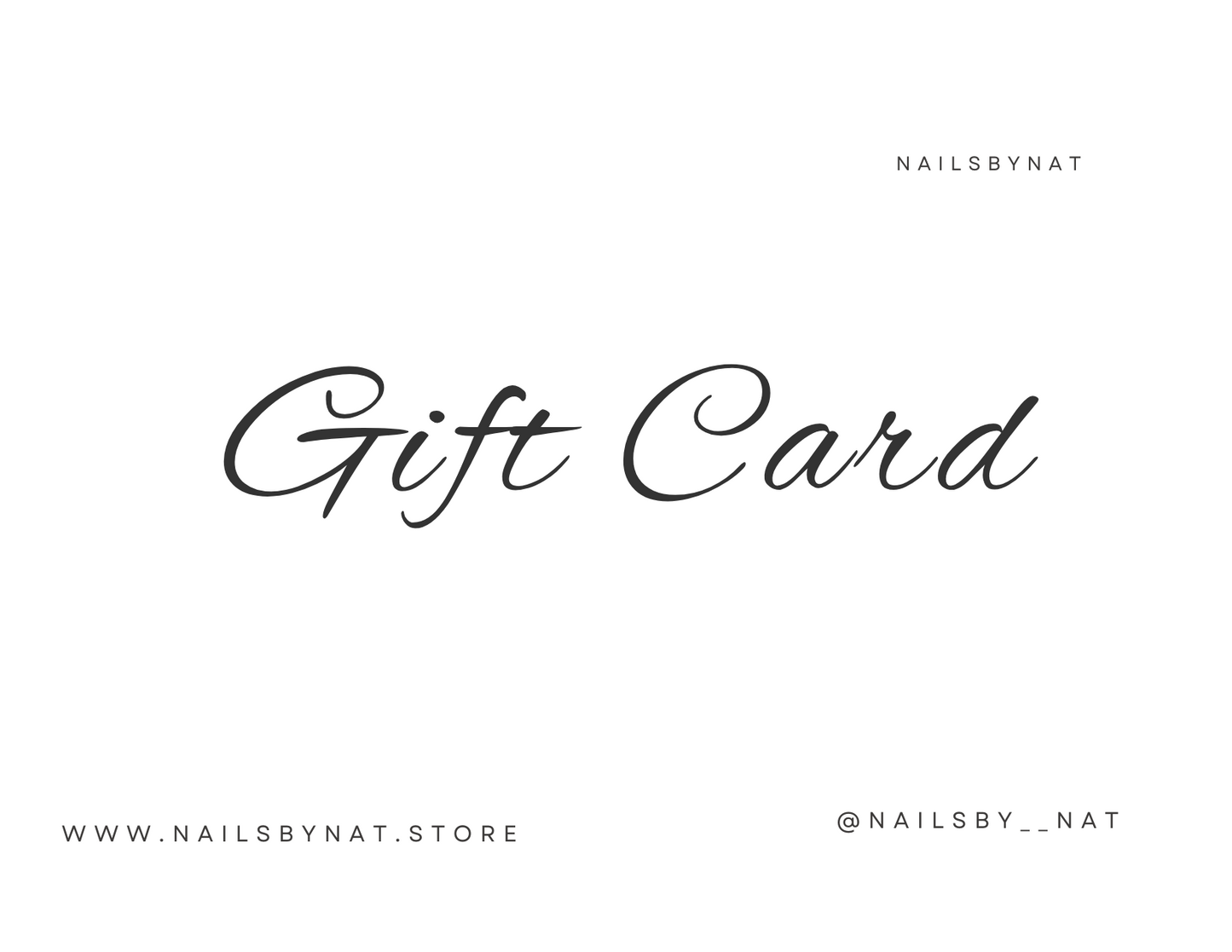 Nailsbynat Gift Card
